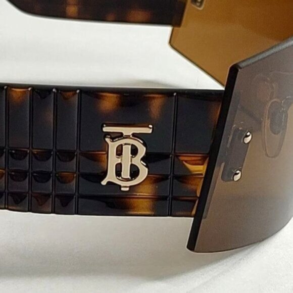 Burberry Sunglasses Bella BE3137 110963 Brown Rimless Shield Sporty NEW - Picture 12 of 15